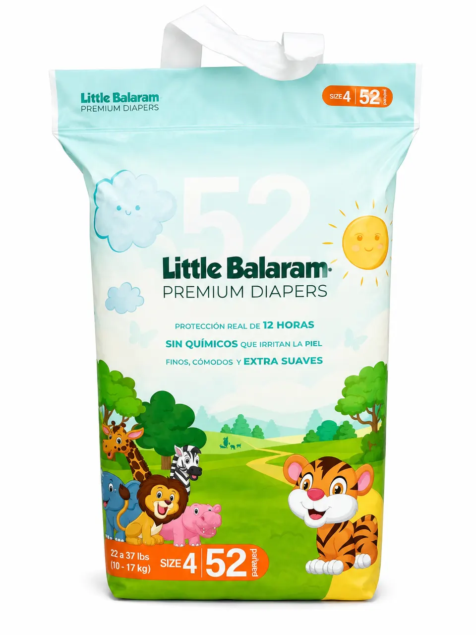 Pañal P/Bebe #4 Little Balaram Premium Jumbo