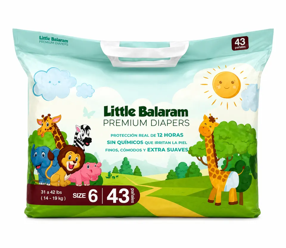 Pañal P/Bebe #6 Little Balaram Premium Jumbo