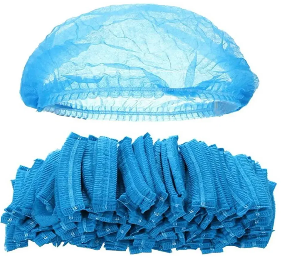 Gorros Desechables Tipo Acordeon Azules