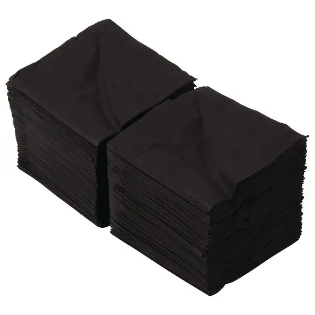 Servilletas 10x10 Negras P/Cocteles